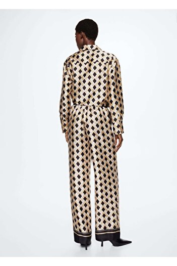 MANGO Woman Çiçekli Pantolon