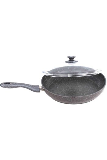 FMS 30 cm Luxury Granite Pan with Glass Lid