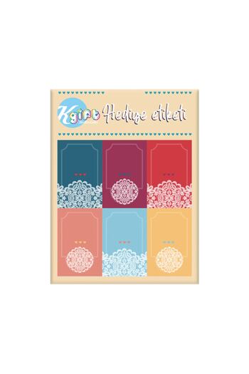 KESKİN COLOR Dantel Hediye Kartı 2 Li Poşet (6 Paket)