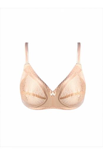 AYYILDIZ 777 Women's Lace Non-wired Recovery Bra Tan