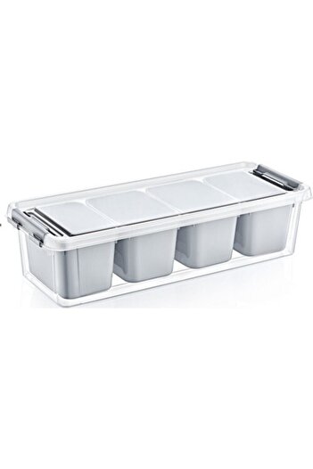 HOBBY LİFE Onurlu Group Grand 4 Compartment Deep Organized Box 3.5 Lt
