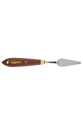 Bigpoint Metal Spatula Wooden Handle No:10 Wood Brown
