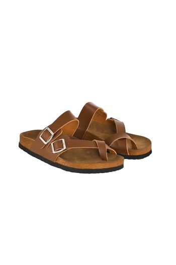 JustBow Παντόφλες Unisex Tan