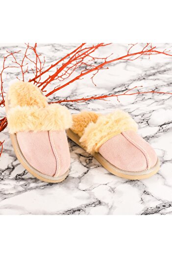 JustBow Pink Children's Slippers