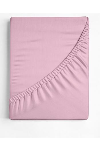 Şanlı Double Combed Cotton Elastic Bed Sheet 160 X 200 Cm Pink