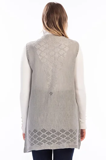 IŞILDA Women's Gray Vest