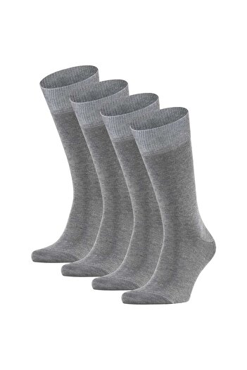 FALKE Herren Socken, 4er Pack - Happy, Kurzsocken, Baumwolle