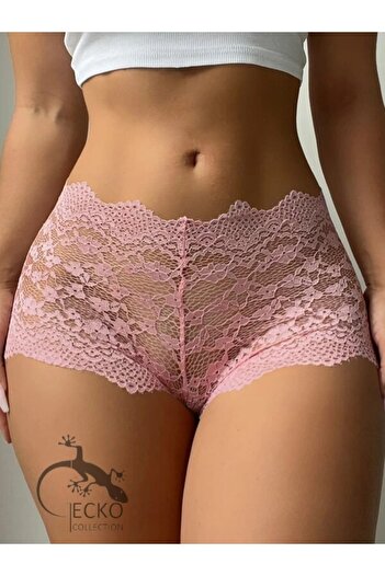 GECKO COLLECTION Pantaloni scurti din dantelă pentru femei Gecko Boxer Fantasy Chiloți pentru femei