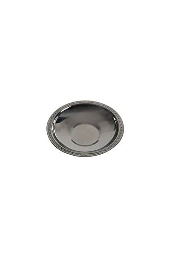 BAYDURSAN Tea Plate Stainless Steel Drop Pattern Luxury Model 12 Pieces (304 QUALITY)