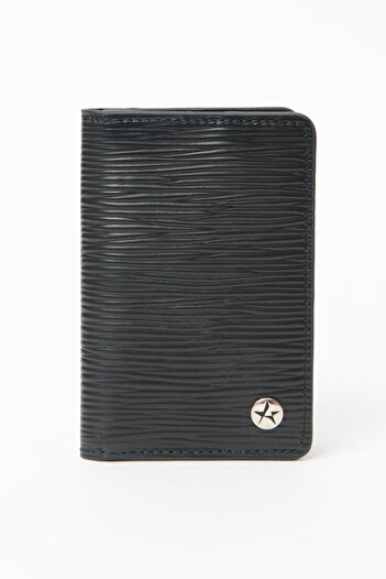 ALTINYILDIZ CLASSICS Men's Black 100% Genuine Leather Wallet