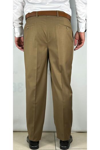 Bomonti Men's Oversize Flexible Waist Lined High Quality Fabric Trousers