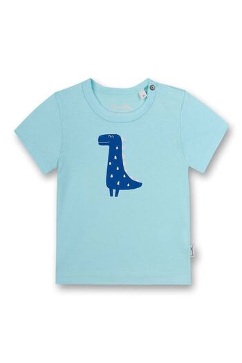 Sanetta Jungen T-Shirt - Baby, Kurzarm, Rundhals, Druckknopf, Print, 56-92
