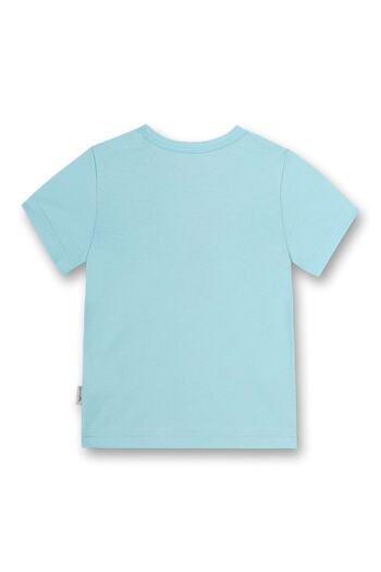 Sanetta Jungen T-Shirt - Baby, Kurzarm, Rundhals, Druckknopf, Print, 56-92