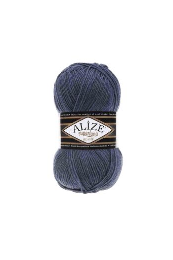 Alize Superlana Classic 203 Denim Vest Cardigan Sweater Rope 25% Wool 100 Gr 280 Meters