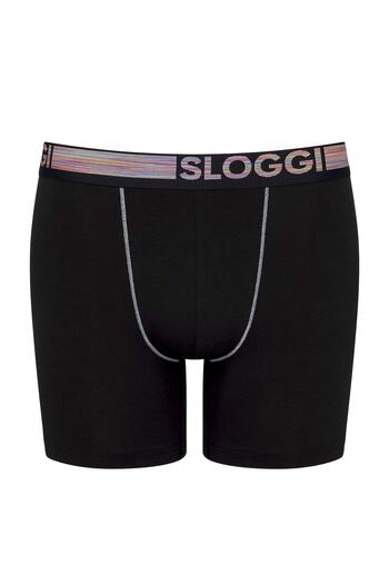 SLOGGI Herren Lange Boxershorts, 6er-Pack – GO ABC NATURAL H-Shorts, Bio-Baumwolle