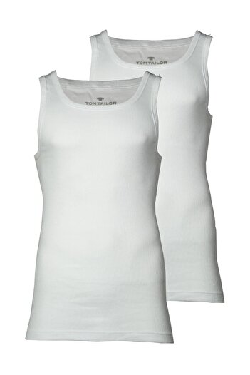 Tom Tailor Herren Tanktop, 2er Pack - Unterhemd, Garron S, einfarbig