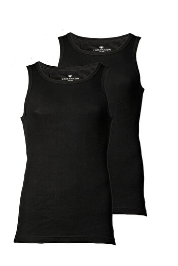 Tom Tailor Herren Tanktop, 2er Pack - Unterhemd, Garron S, einfarbig
