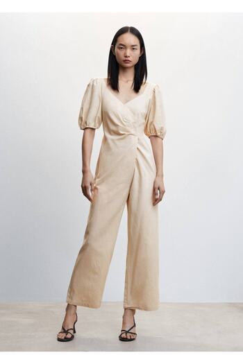MANGO Woman Jumpsuit Lightweight and Fashionable Design