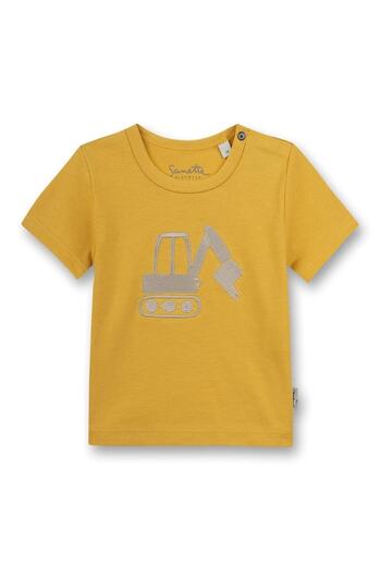 Sanetta Baby Jungen T-Shirt – Kurzarm, Rundhals, Druckknopf, Stickei, 56–92