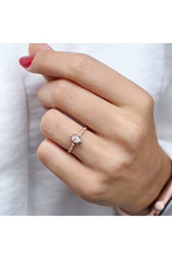 INZA mücevherat 0.45 Ct Vintage Aria Pırlanta Yüzük