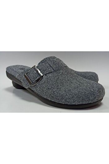 GEZER Felt Light and Comfortable Men's Home and Guest Slippers with Adjustable Buckle
