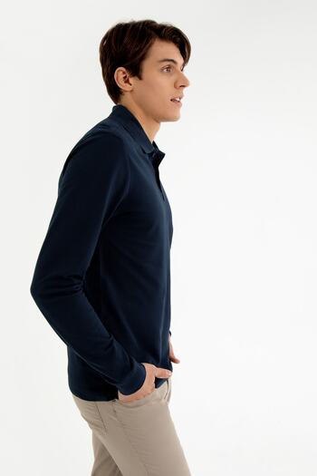 Pierre Cardin Ανδρικό φούτερ Navy Blue