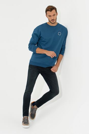 Pierre Cardin Erkek Mavı Sweat Shırt
