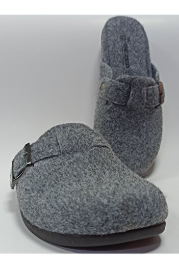GEZER Felt Light and Comfortable Men's Home and Guest Slippers with Adjustable Buckle