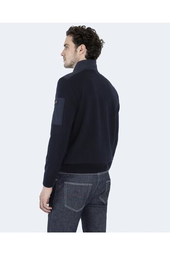 PAUL&SHARK Men's Ziped Pullover C.wWool