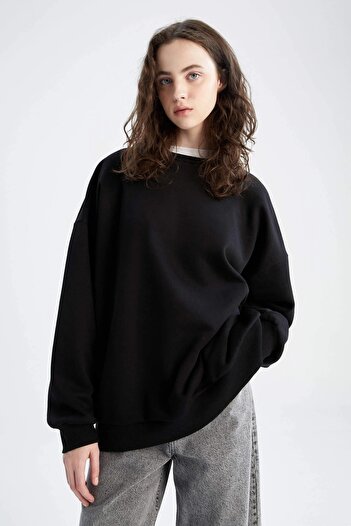 AYD Φούτερ Crew Neck Unisex Oversize 3 Thread Raised 1st Ποιοτικό χοντρό ύφασμα