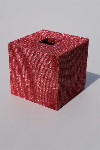 TASARIM ARABAM ATİKE ELİF AKIN Square Napkin Holder Red Stone