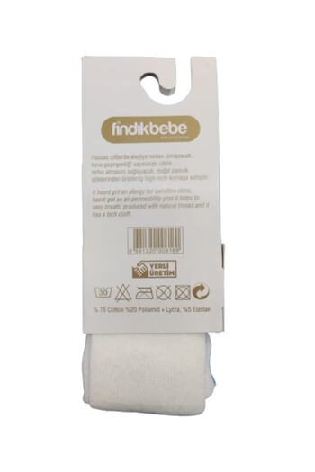 Meriç bebe Newborn Seasonal Baby Pantyhose Ecru