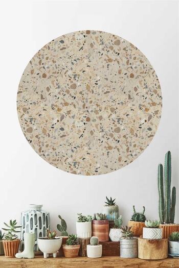 Piksel Grafik Stone Pattern Full Circle Wall Sticker
