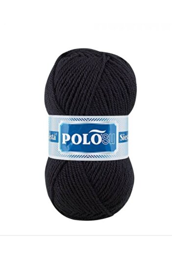 Polosu (5 τεμάχια) Siesta Soft 235 Μαύρα νήματα πλεξίματος για γιλέκο Ζακέτα Νήματα για κασκόλ Πλεκτό νήματα για πουλόβερ