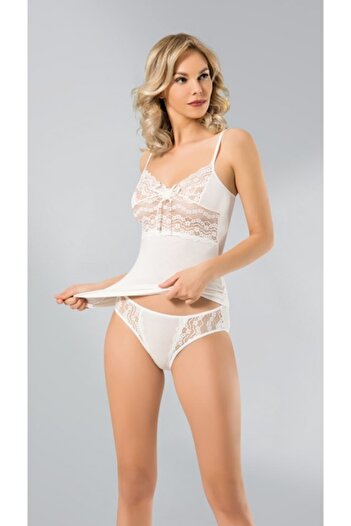 Namaldı 602 Micro Modal Women's Athlete Set Ecru