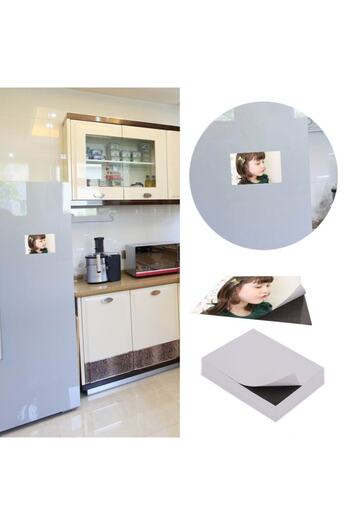 Dünya Magnet Yapışkanlı Fotoğraf Magneti, 20cm X 25cm Tabaka Magnet Mıknatıs