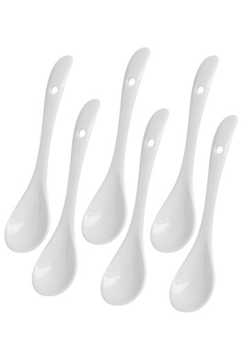 Evim Sepette Set of 6 Luxury Porcelain Teaspoons