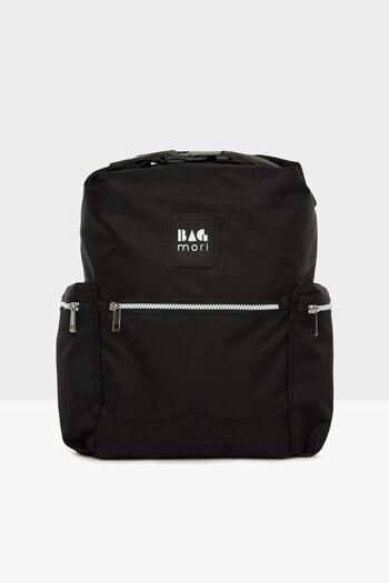 Bagmori Women's Black Backpack with Belt Holder Pocket M000005577