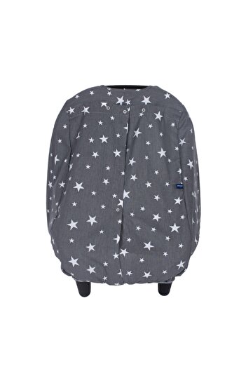 Sevi Bebe Unisex Baby Gray Star Baby Carrier Cover