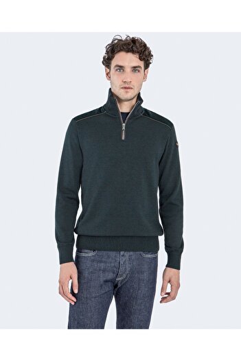 PAUL&SHARK Men's Ziped Pullover C.wWool