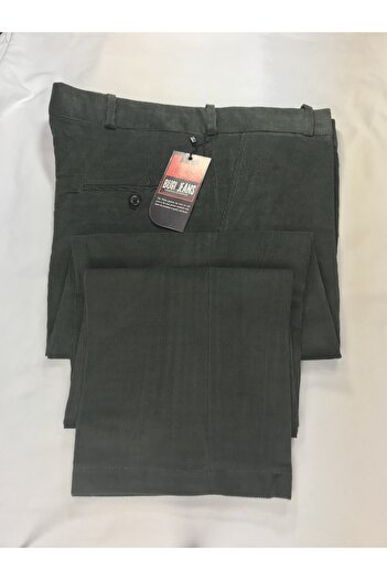 BUGİ GİYİM Men's Velvet Khaki Trousers Cotton