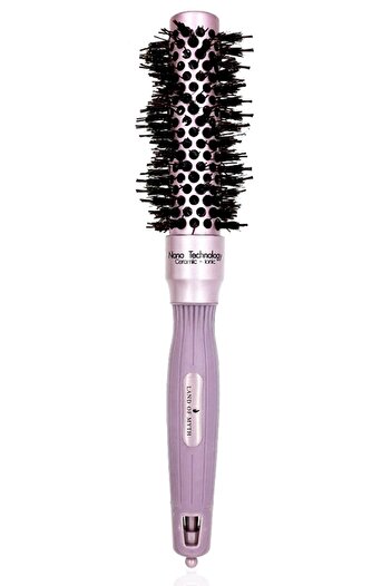 LAND OF MYTH 25 mm Nano Technology Ceramic + Ionic Thermal Blow Dry Hair Brush, Natural Bristle Teeth, Professional Series