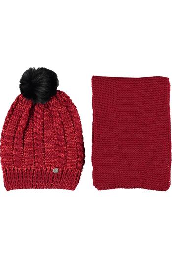 SYT Women's Double Thick Knitted Beanie Scarf Set 100% Acrylic