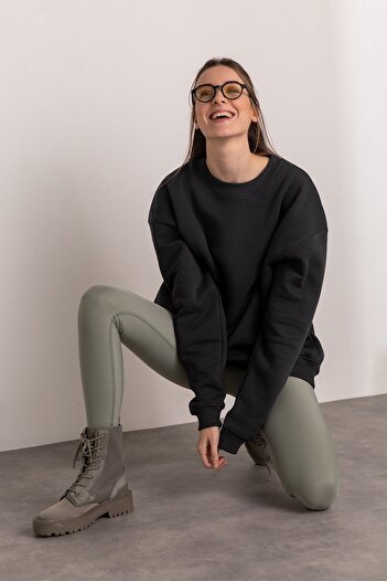 AYD Φούτερ Crew Neck Unisex Oversize 3 Thread Raised 1st Ποιοτικό χοντρό ύφασμα