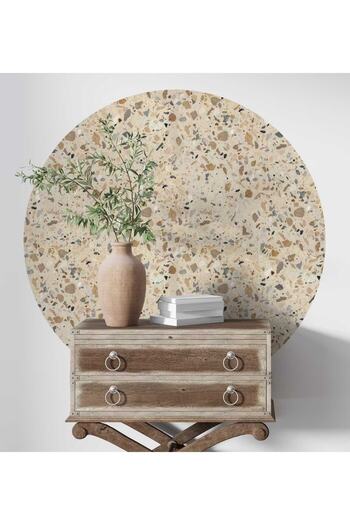 Piksel Grafik Stone Pattern Full Circle Wall Sticker