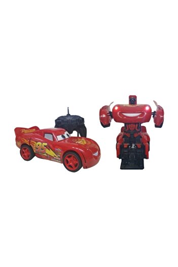 Cars - Şimşek Mcqueen Robota Dönüşen Şimşek Mcqueen Uzaktan Kumndalı Şarjlı Araba