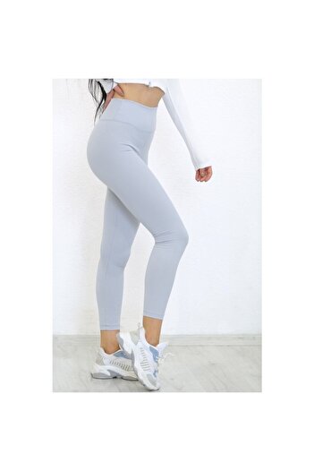 Gala High Waist Ribbed Knitted Gathering Leggings