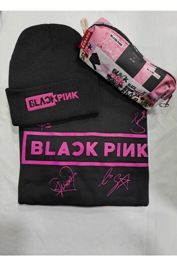 GC GÖKHAN CLUB Несесер за молив с шапка и суичър Blackpink