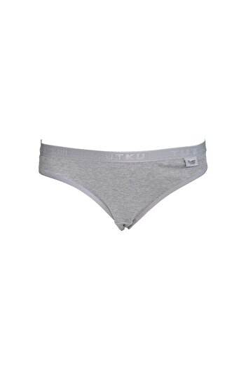 Tutku 12 Pcs Printed Bikini Panties Gray