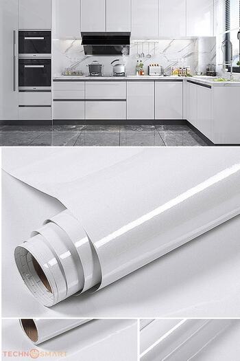 TechnoSmart White Color 60X300Cm Self Adhesive Covering